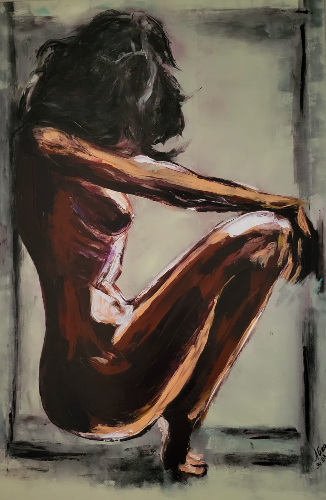 ArteDiAlina.com painting: All by myself